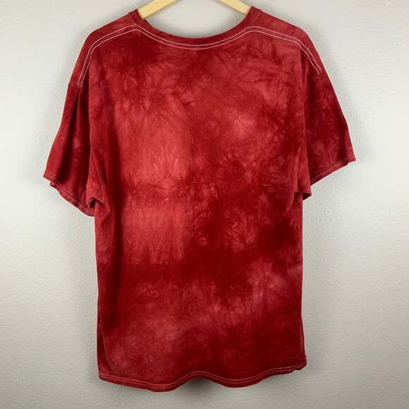 The Mountain Skull Rocker Red Tie Dye T-Shirt. - Picture 2 of 6